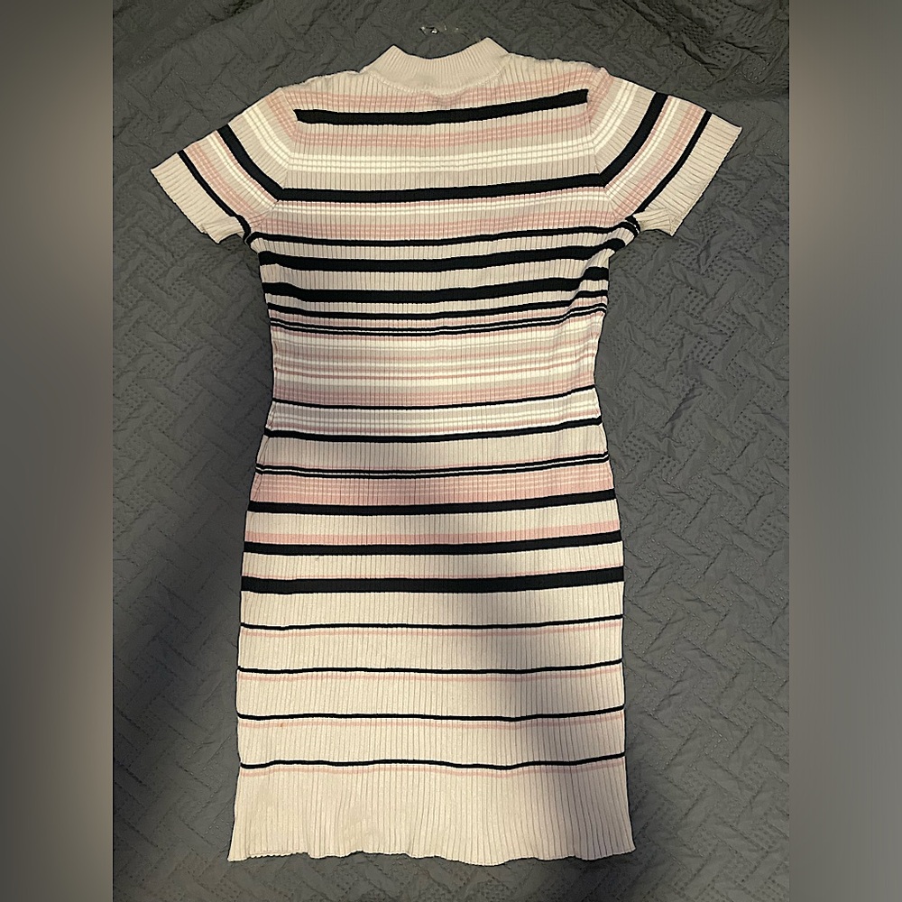 Striped sweater dress